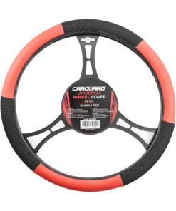 Husă volan auto - negru / roșu - CARGUARD