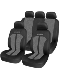 Huse universale premium pentru scaune auto gri+negru - CARGUARD