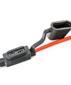 Set suport siguranță auto tip MIDI (19x13mm) etanșe Carguard - 5 buc – cablu 23 cm cupru 1 mm² – max 20A